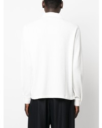Мужская белая рубашка с длинным рукавом от Sandro