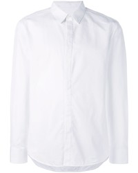 Мужская белая рубашка с длинным рукавом от WARDROBE.NYC