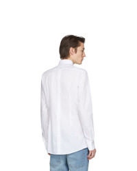 Мужская белая рубашка с длинным рукавом от Dolce and Gabbana