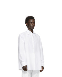 Мужская белая рубашка с длинным рукавом от Valentino