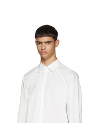 Мужская белая рубашка с длинным рукавом от Random Identities