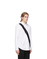 Мужская белая рубашка с длинным рукавом от Helmut Lang