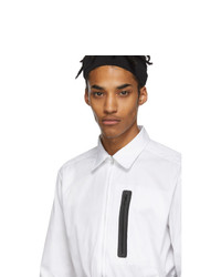 Мужская белая рубашка с длинным рукавом от Random Identities