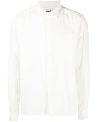 Мужская белая рубашка с длинным рукавом от YMC