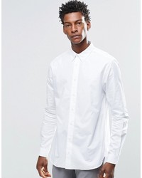 Мужская белая рубашка с длинным рукавом от YMC