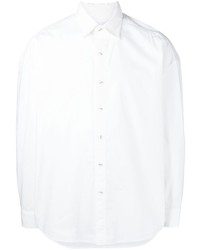 Мужская белая рубашка с длинным рукавом от Yoshiokubo