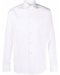 Мужская белая рубашка с длинным рукавом от Z Zegna