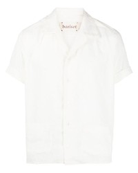 Мужская белая рубашка с коротким рукавом с вышивкой от Baziszt