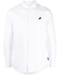 Мужская белая рубашка с коротким рукавом с вышивкой от SPORT b. by agnès b.