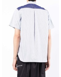 Мужская белая рубашка с коротким рукавом с "огурцами" от Junya Watanabe
