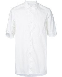 Мужская белая рубашка с коротким рукавом с принтом от 11 By Boris Bidjan Saberi