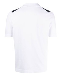 Мужская белая рубашка с коротким рукавом с принтом от Tagliatore