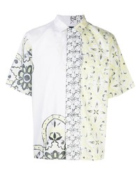 Мужская белая рубашка с коротким рукавом с принтом от Levi's Made & Crafted