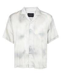 Мужская белая рубашка с коротким рукавом с принтом от Stampd