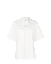 Женская белая рубашка с коротким рукавом с принтом от Wales Bonner