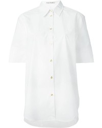 Женская белая рубашка с коротким рукавом от Acne Studios