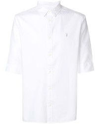 Мужская белая рубашка с коротким рукавом от AllSaints