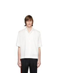 Мужская белая рубашка с коротким рукавом от Ann Demeulemeester