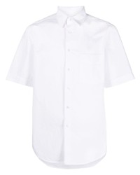 Мужская белая рубашка с коротким рукавом от Aspesi