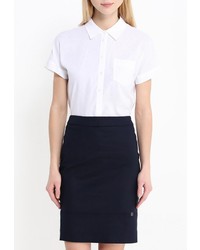 Женская белая рубашка с коротким рукавом от Baon