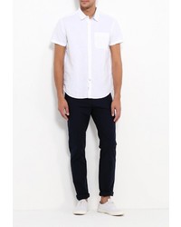 Мужская белая рубашка с коротким рукавом от Baon