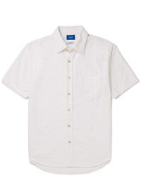 Мужская белая рубашка с коротким рукавом от Beams