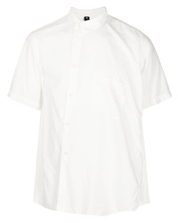 Мужская белая рубашка с коротким рукавом от Black Comme Des Garçons
