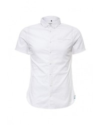 Мужская белая рубашка с коротким рукавом от BLEND