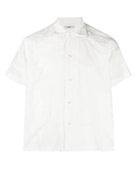 Мужская белая рубашка с коротким рукавом от Bode