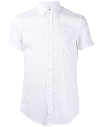 Мужская белая рубашка с коротким рукавом от BOSS