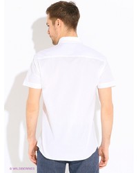 Мужская белая рубашка с коротким рукавом от Broadway