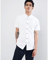 Мужская белая рубашка с коротким рукавом от Burton Menswear