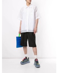 Мужская белая рубашка с коротким рукавом от Botter