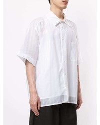 Мужская белая рубашка с коротким рукавом от Botter