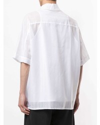 Мужская белая рубашка с коротким рукавом от Botter