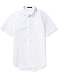 Мужская белая рубашка с коротким рукавом от Calvin Klein