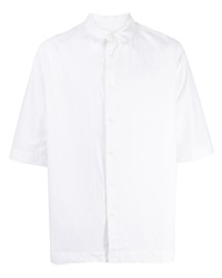 Мужская белая рубашка с коротким рукавом от Casey Casey