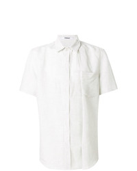 Мужская белая рубашка с коротким рукавом от Chalayan