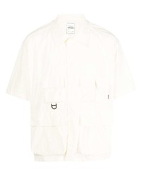 Мужская белая рубашка с коротким рукавом от Chocoolate