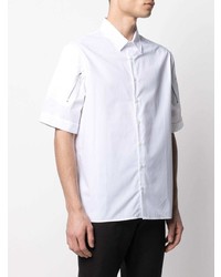Мужская белая рубашка с коротким рукавом от Neil Barrett