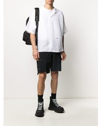 Мужская белая рубашка с коротким рукавом от DSQUARED2