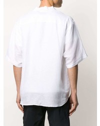 Мужская белая рубашка с коротким рукавом от DSQUARED2