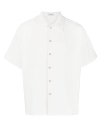 Мужская белая рубашка с коротким рукавом от COMMAS