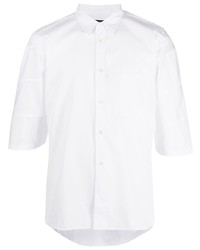 Мужская белая рубашка с коротким рукавом от Comme des Garcons Homme Deux