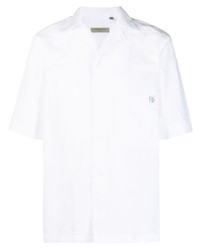 Мужская белая рубашка с коротким рукавом от Corneliani
