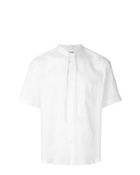 Мужская белая рубашка с коротким рукавом от Craig Green
