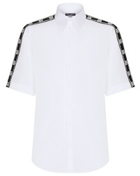 Мужская белая рубашка с коротким рукавом от Dolce & Gabbana