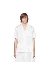 Мужская белая рубашка с коротким рукавом от Dries Van Noten
