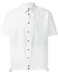 Мужская белая рубашка с коротким рукавом от DSQUARED2