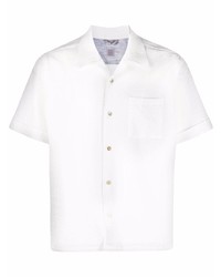 Мужская белая рубашка с коротким рукавом от Eleventy